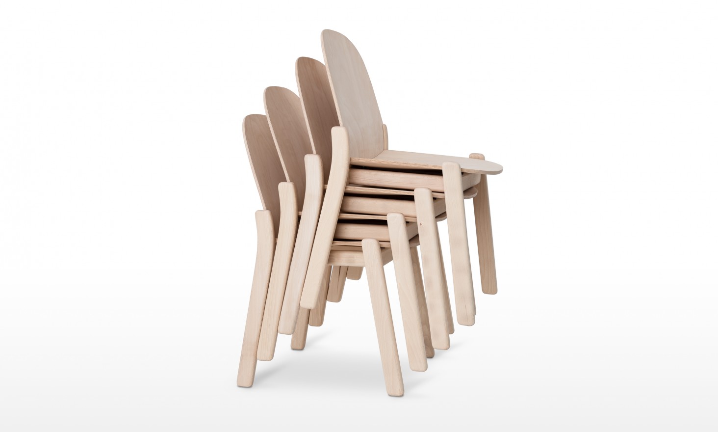 NORDIC wooden chairs_stack